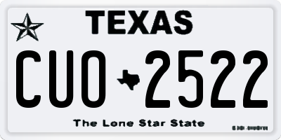 TX license plate CUO2522