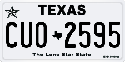 TX license plate CUO2595