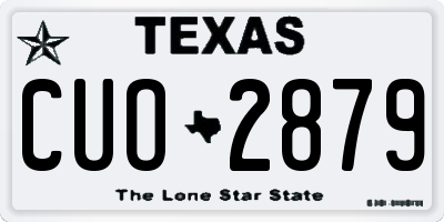 TX license plate CUO2879