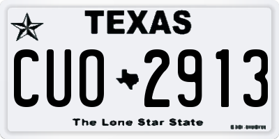 TX license plate CUO2913