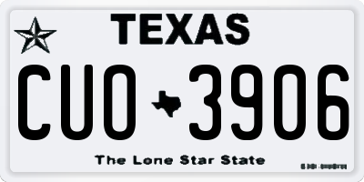 TX license plate CUO3906