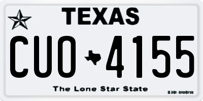 TX license plate CUO4155