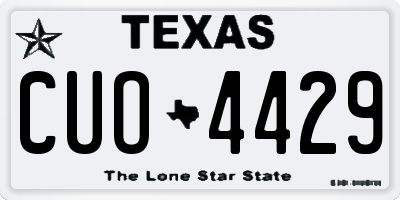 TX license plate CUO4429