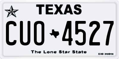 TX license plate CUO4527