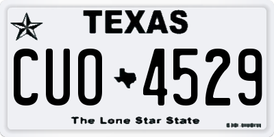 TX license plate CUO4529