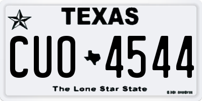 TX license plate CUO4544