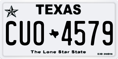 TX license plate CUO4579