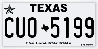 TX license plate CUO5199