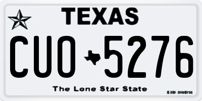 TX license plate CUO5276