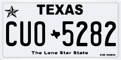 TX license plate CUO5282