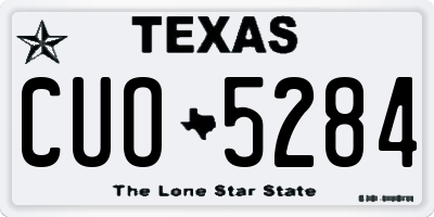 TX license plate CUO5284