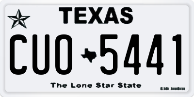 TX license plate CUO5441