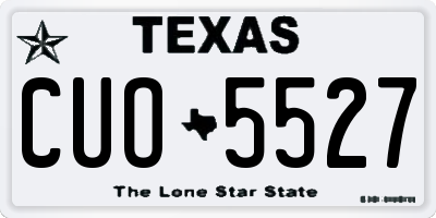 TX license plate CUO5527