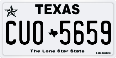 TX license plate CUO5659