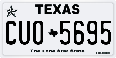 TX license plate CUO5695