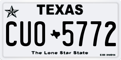 TX license plate CUO5772