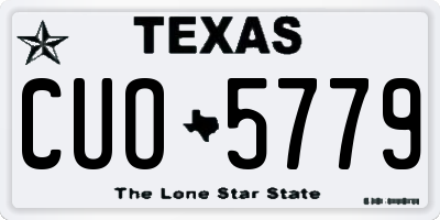 TX license plate CUO5779