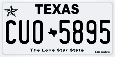 TX license plate CUO5895