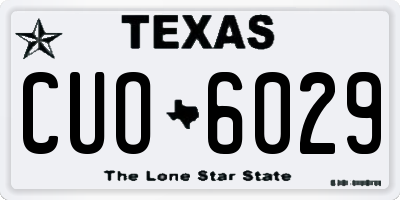 TX license plate CUO6029