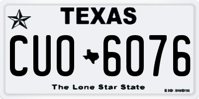 TX license plate CUO6076