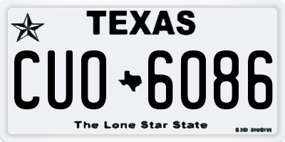 TX license plate CUO6086