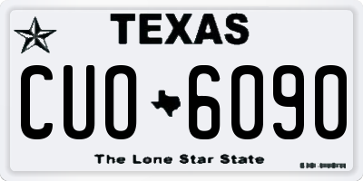 TX license plate CUO6090