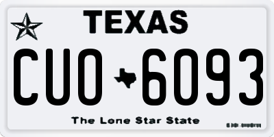 TX license plate CUO6093