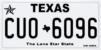 TX license plate CUO6096