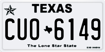 TX license plate CUO6149