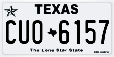 TX license plate CUO6157