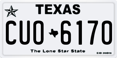 TX license plate CUO6170