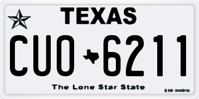 TX license plate CUO6211