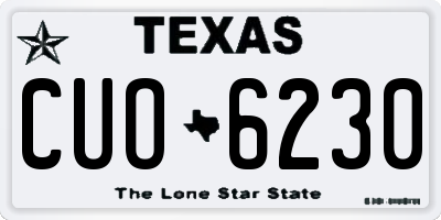 TX license plate CUO6230