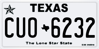TX license plate CUO6232