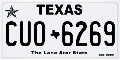 TX license plate CUO6269