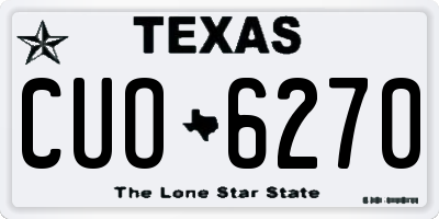 TX license plate CUO6270