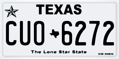 TX license plate CUO6272
