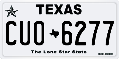 TX license plate CUO6277