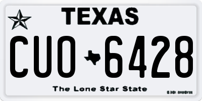 TX license plate CUO6428