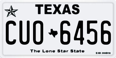 TX license plate CUO6456