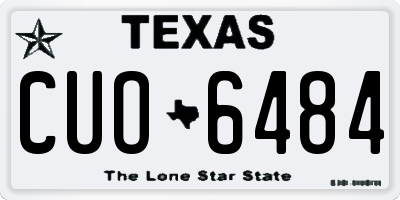 TX license plate CUO6484