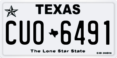 TX license plate CUO6491