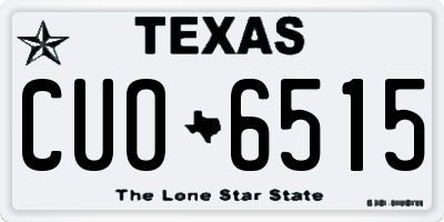 TX license plate CUO6515