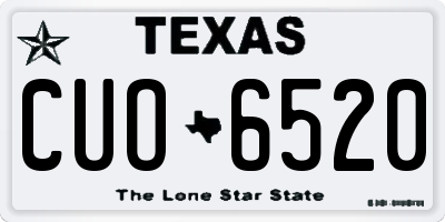 TX license plate CUO6520