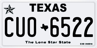 TX license plate CUO6522