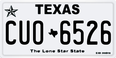TX license plate CUO6526