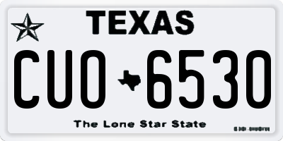TX license plate CUO6530