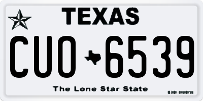 TX license plate CUO6539