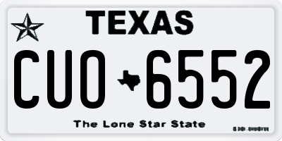 TX license plate CUO6552