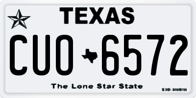 TX license plate CUO6572